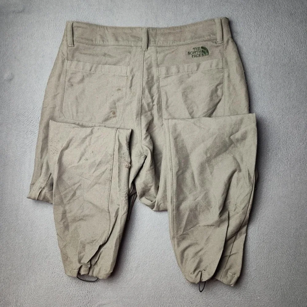 The North Face Pants Mens 30x30 Khaki Climbing Nylon Drawcord Cuffs Tapered - Picture 6 of 16